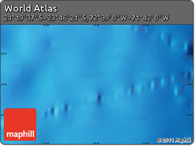 Physical Map of the Area around 24° 2' 59" S, 72° 10' 30" W