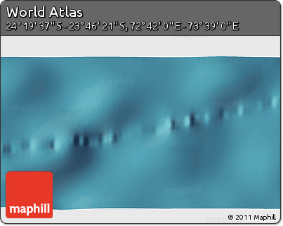 Satellite 3D Map of the Area around 24° 2' 59" S, 73° 10' 30" E