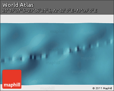 Satellite 3D Map of the Area around 24° 2' 59" S, 73° 10' 30" E