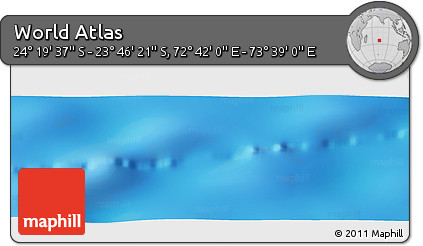 Physical Panoramic Map of the Area around 24° 2' 59" S, 73° 10' 30" E