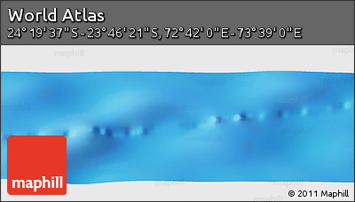Physical Panoramic Map of the Area around 24° 2' 59" S, 73° 10' 30" E