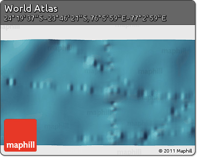 Satellite 3D Map of the Area around 24° 2' 59" S, 76° 34' 29" E
