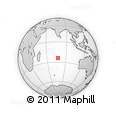 Outline Map of the Area around 24° 2' 59" S, 77° 25' 30" E, rectangular outline