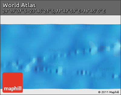 Physical 3D Map of the Area around 24° 2' 59" S, 78° 16' 30" E