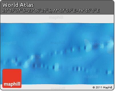 Physical 3D Map of the Area around 24° 2' 59" S, 78° 16' 30" E