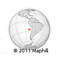 Outline Map of the Area around 24° 2' 59" S, 78° 7' 30" W, rectangular outline