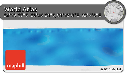Physical Panoramic Map of the Area around 24° 2' 59" S, 81° 40' 30" E