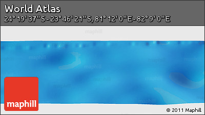 Physical Panoramic Map of the Area around 24° 2' 59" S, 81° 40' 30" E