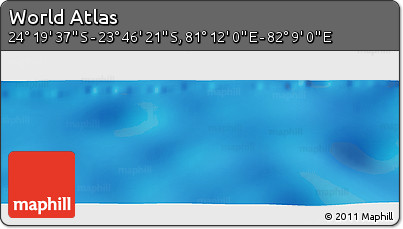 Physical Panoramic Map of the Area around 24° 2' 59" S, 81° 40' 30" E