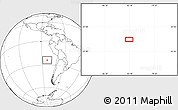 Blank Location Map of the area around 24° 2' 59" S, 83° 13' 29" W