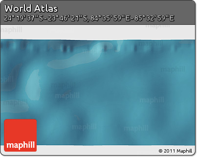 Satellite 3D Map of the Area around 24° 2' 59" S, 85° 4' 29" E