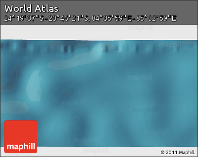 Satellite 3D Map of the Area around 24° 2' 59" S, 85° 4' 29" E