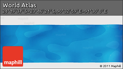 Political Panoramic Map of the Area around 24° 2' 59" S, 91° 1' 30" E