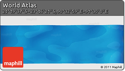 Political Panoramic Map of the Area around 24° 2' 59" S, 91° 1' 30" E