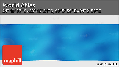 Physical Panoramic Map of the Area around 24° 2' 59" S, 93° 34' 29" E