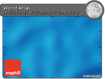 Physical Map of the Area around 24° 2' 59" S, 94° 25' 30" E