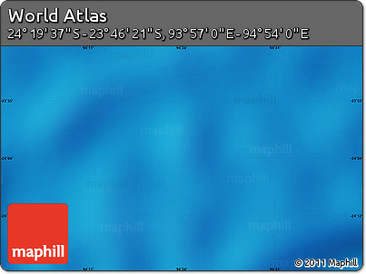 Physical Map of the Area around 24° 2' 59" S, 94° 25' 30" E