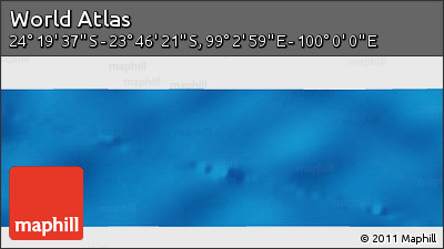 Physical Panoramic Map of the Area around 24° 2' 59" S, 99° 31' 30" E