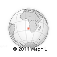 Outline Map of the Area around 24° 2' 59" S, 9° 25' 30" E, rectangular outline