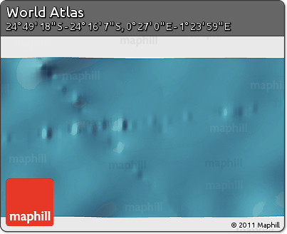 Satellite 3D Map of the Area around 24° 32' 42" S, 0° 55' 29" E