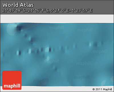 Satellite 3D Map of the Area around 24° 32' 42" S, 0° 55' 29" E