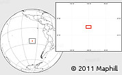 Blank Location Map of the area around 24° 32' 42" S, 100° 13' 29" W