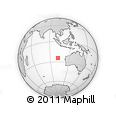Outline Map of the Area around 24° 32' 42" S, 102° 4' 29" E, rectangular outline