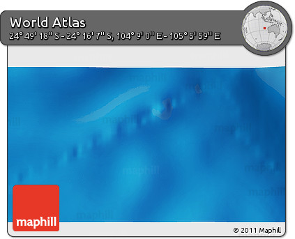Physical 3D Map of the Area around 24° 32' 42" S, 104° 37' 30" E