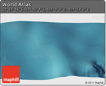 Satellite 3D Map of the Area around 24° 32' 42" S, 105° 28' 29" E