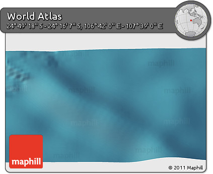 Satellite 3D Map of the Area around 24° 32' 42" S, 107° 10' 30" E