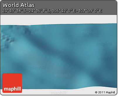 Satellite 3D Map of the Area around 24° 32' 42" S, 107° 10' 30" E
