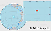 Gray Location Map of the area around 24° 32' 42" S, 109° 34' 29" W