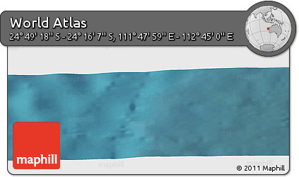 Satellite Panoramic Map of the Area around 24° 32' 42" S, 112° 16' 30" E