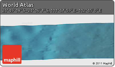 Satellite Panoramic Map of the Area around 24° 32' 42" S, 112° 16' 30" E