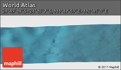 Satellite Panoramic Map of the Area around 24° 32' 42" S, 112° 16' 30" E