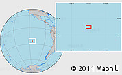 Gray Location Map of the area around 24° 32' 42" S, 114° 40' 30" W