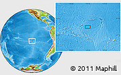 Physical Location Map of the area around 24° 32' 42" S, 114° 40' 30" W