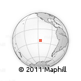 Outline Map of the Area around 24° 32' 42" S, 114° 40' 30" W, rectangular outline