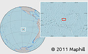Gray Location Map of the area around 24° 32' 42" S, 115° 31' 30" W, hill shading
