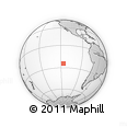 Outline Map of the Area around 24° 32' 42" S, 116° 22' 30" W, rectangular outline