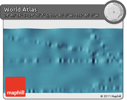 Satellite 3D Map of the Area around 24° 32' 42" S, 117° 13' 29" W