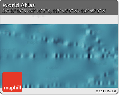 Satellite 3D Map of the Area around 24° 32' 42" S, 117° 13' 29" W