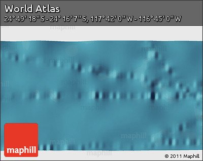 Satellite 3D Map of the Area around 24° 32' 42" S, 117° 13' 29" W