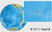 Physical Location Map of the area around 24° 32' 42" S, 117° 13' 29" W