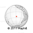 Outline Map of the Area around 24° 32' 42" S, 117° 13' 29" W, rectangular outline