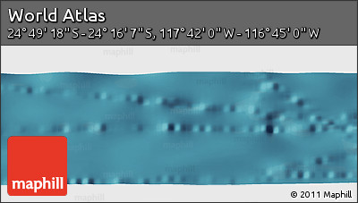Satellite Panoramic Map of the Area around 24° 32' 42" S, 117° 13' 29" W