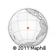 Outline Map of the Area around 24° 32' 42" S, 118° 4' 29" W, rectangular outline