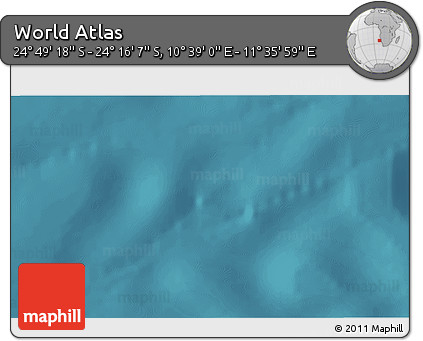 Satellite 3D Map of the Area around 24° 32' 42" S, 11° 7' 30" E