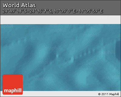 Satellite 3D Map of the Area around 24° 32' 42" S, 11° 7' 30" E