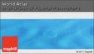 Physical Panoramic Map of the Area around 24° 32' 42" S, 11° 7' 30" E